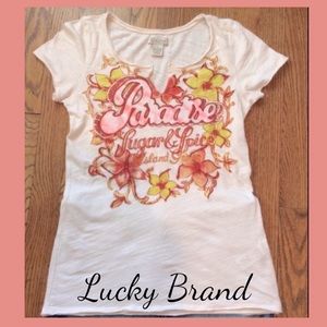 Lucky Brand Graphic Tee EUC (Rare Print)